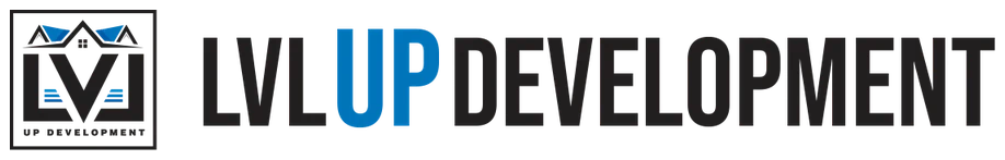 LVL UP Development logo designed by DePinto Studio