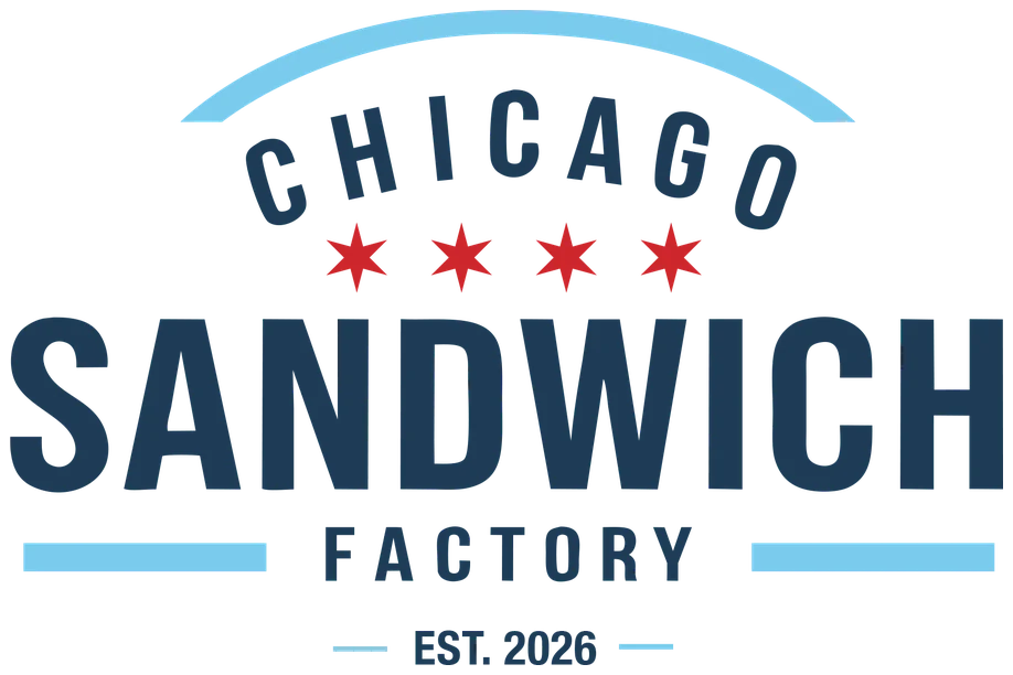 Chicago Sandwich Factory logo designed by DePinto Studio
